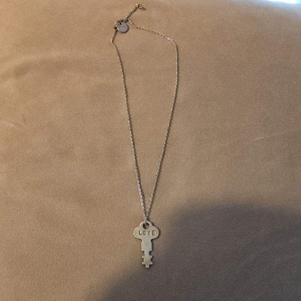 The Giving Keys Silver Key Pendant Necklace